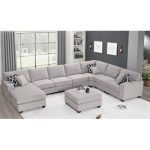 9 - Piece Upholstered Sectional