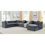 Athelkenny 7 - Piece Velvet Sectional