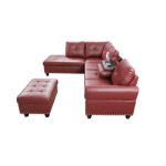 Scherer 3 - Piece Faux Leather Sectional