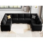 Shavera 8 - Piece Velvet Sectional