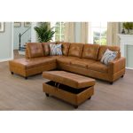 Siriano 3 - Piece Faux Leather Sectional