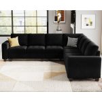 Skerl 6 - Piece Velvet Sectional