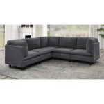 Caydee 5 - Piece Corduroy Sectional