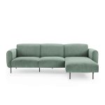 Minimore Modern Lussan Sectional 4 - Piece Corduroy Sectional