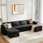 Remolo 6 - Piece Corduroy Sectional