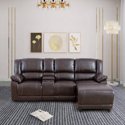 default_name-436.jpg Dalan 2 - Piece Faux Leather Reclining Sectional - Image 1