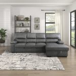 2-Piece Upholstered Pillow Top Arm 114" Wide Sleeper Sofa & Chaise