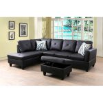 3 - Piece Faux Leather Sectional