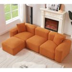 Carmaleta 2 - Piece Velvet Sectional