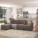 Tomario 5- Piece Upholstered L-Shaped Modular Sectional With Storage