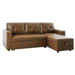 Elegant Reversible Sleeper Sectional Sofa Featuring Storage Chaise