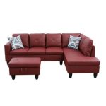 Nakiah 3 - Piece Faux Leather Sectional