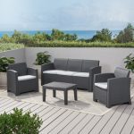 Bartz 5 - Person Outdoor Seating Group with Cushions