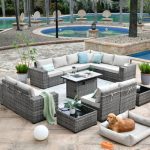 Baili 9 - Person Outdoor Seating Group with Cushions