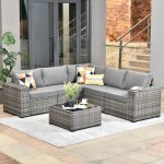 Asen 5 - Person Outdoor Seating Group with Cushions