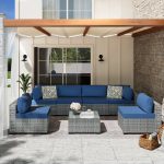 7 - Person Outdoor Seating Group with Cushions