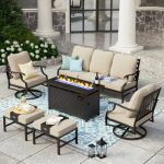 Aivah 7 - Person Outdoor Seating Group with Cushions