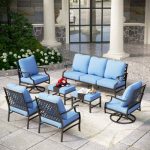 Aivah 9 - Person Outdoor Seating Group with Cushions
