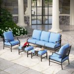 Aivah 7 - Person Outdoor Seating Group with Cushions