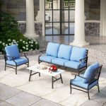 Aivah 5 - Person Outdoor Seating Group with Cushions