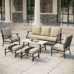 Aivah 7 - Person Outdoor Seating Group with Cushions