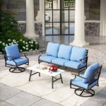 Aivah 5 - Person Outdoor Seating Group with Cushions