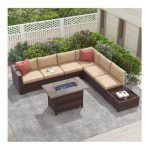Caydin 6 - Person Outdoor Seating Group with Cushions