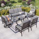 Aivah 7 - Person Outdoor Seating Group with Cushions