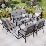Aivah 7 - Person Outdoor Seating Group with Cushions