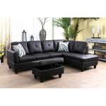 3 - Piece Faux Leather Sectional