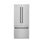 Autograph Edition 36 in. 3-Door French Door Refrigerator with Black Handles in Fingerprint Resistant Stainless Steel