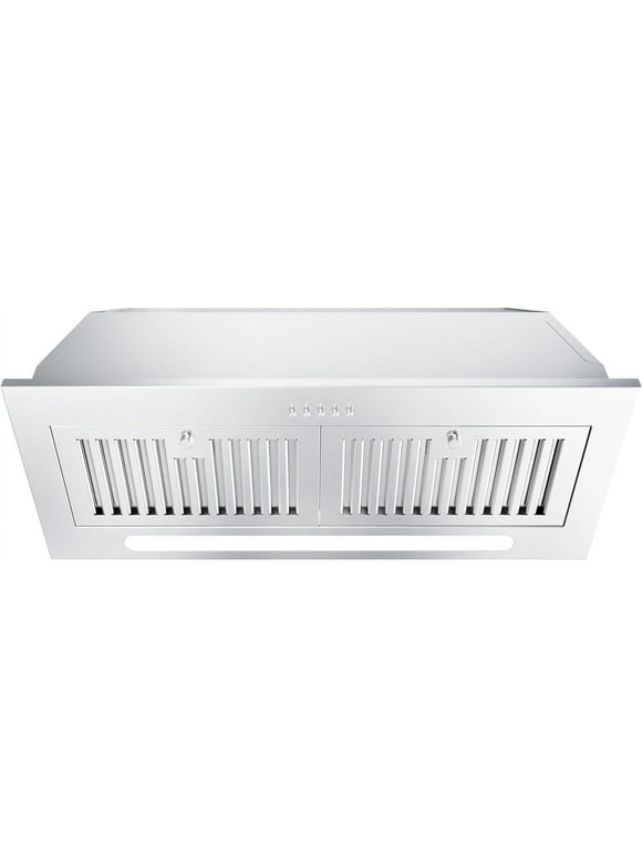 e4148be0-4dfa-4e6e-aa70-3153deebbc15.4068f52b0fc2bcc8ff19ce5fdb1bbffa.jpeg FIREGAS Insert Range Hood 30 inch 600 CFM Ducted Convertible Ductless Kitchen Stove Hood with LED Lights, Built-in Kitchen Vent with 3 Speed Exhaust Fan,Baffle Filters,Range Hoods with Carbon Filters - Image 1