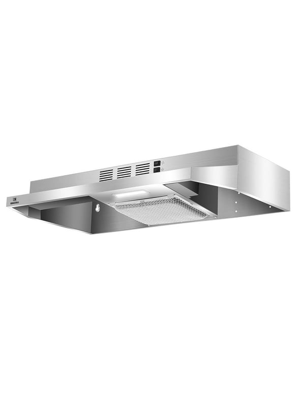 e68c2ec5-2ca0-4626-8dd3-9f20a34f3db3.531a7cf932ab0b04d95d0bc1c33db0a5.jpeg GRACEALL Under Cabinet 30 Inch Range Hood - Ductless Vent Hood Convertible to Ducted, Stainless Steel Kitchen Stove Extractor, Oven Exhaust Fan with Reusable Aluminum Filters and Charcoal Filter - Image 1