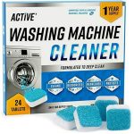 Washing Machine Cleaner Descaler 24 Pack - Deep Cleaning Tablets For He Front Loader & Top Load Washer, Clean Inside Drum And Laundry Tub Seal