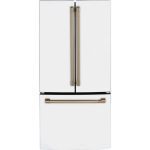 Cafe Cwe19spn 33" Wide 18.6 Cu. Ft. Counter Depth French Door Refrigerator - White