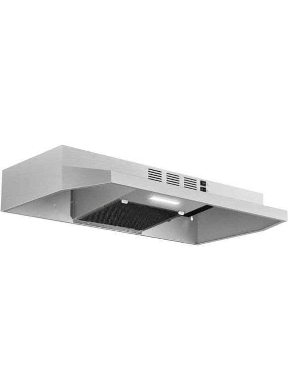 ef868b5b-ad46-4133-a8a1-f898db10d5ef.8f744d666a1b85d6b6705f114d915eda.jpeg Range Hood 30 inch Under Cabinet Stainless Steel Kitchen Vent Hood 280CFM Built-in Color silver - Image 1