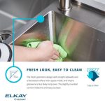 Elkay Crosstown Stainless Steel 32-1/2" x 20-1/2" x 9", Offset Double Bowl Undermount Sink Kit with Water Deck