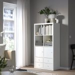 KALLAX Shelf unit with 4 inserts, 30 3/8x57 7/8 "