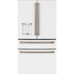 22.3 cu. ft. Smart Four-Door French Door Refrigerator in Matte White, Counter Depth
