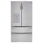 29 cu. ft. 4-Door French Door Refrigerator w/ External Water Dispenser, Door Cooling and Ice Maker in Stainless Steel