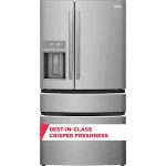 Gallery 21.5 cu. ft. 4-Door French Door Refrigerator in Stainless Steel, Counter-Depth