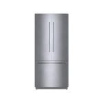 Benchmark Series 36 in. W 19.4 cu. ft. Built-In Smart French Door Refrigerator in Stainless Steel, Counter Depth