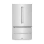 36 in. 4-Door French Door Refrigerator with Internal Ice Maker in Fingerprint Resistant Stainless Steel