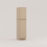Slim Frame Shaker Pantry Tall Utility Cabinet 24" D