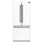 Espresso Gallipoli 30 in. French Door White Refrigerator, 17.5 cu. ft. Capacity with Ice Maker