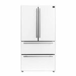 Espresso Moena 36 in. French Door Refrigerator in White, 19.2 Cu.ft