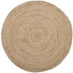 Alexina Natural Fiber Hand Woven Jute Solid Color Rug