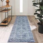 Area Rug Machine Washable Rugs with Rubber Backing for Living Room