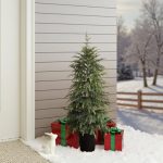 Artificial Green Branches Christmas Fir Tree Potted