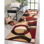 Bingo Red Modern Geometric Rug